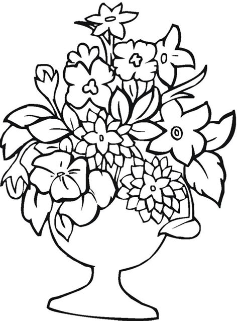 flower coloring pages to print|Flower Coloring Pages .